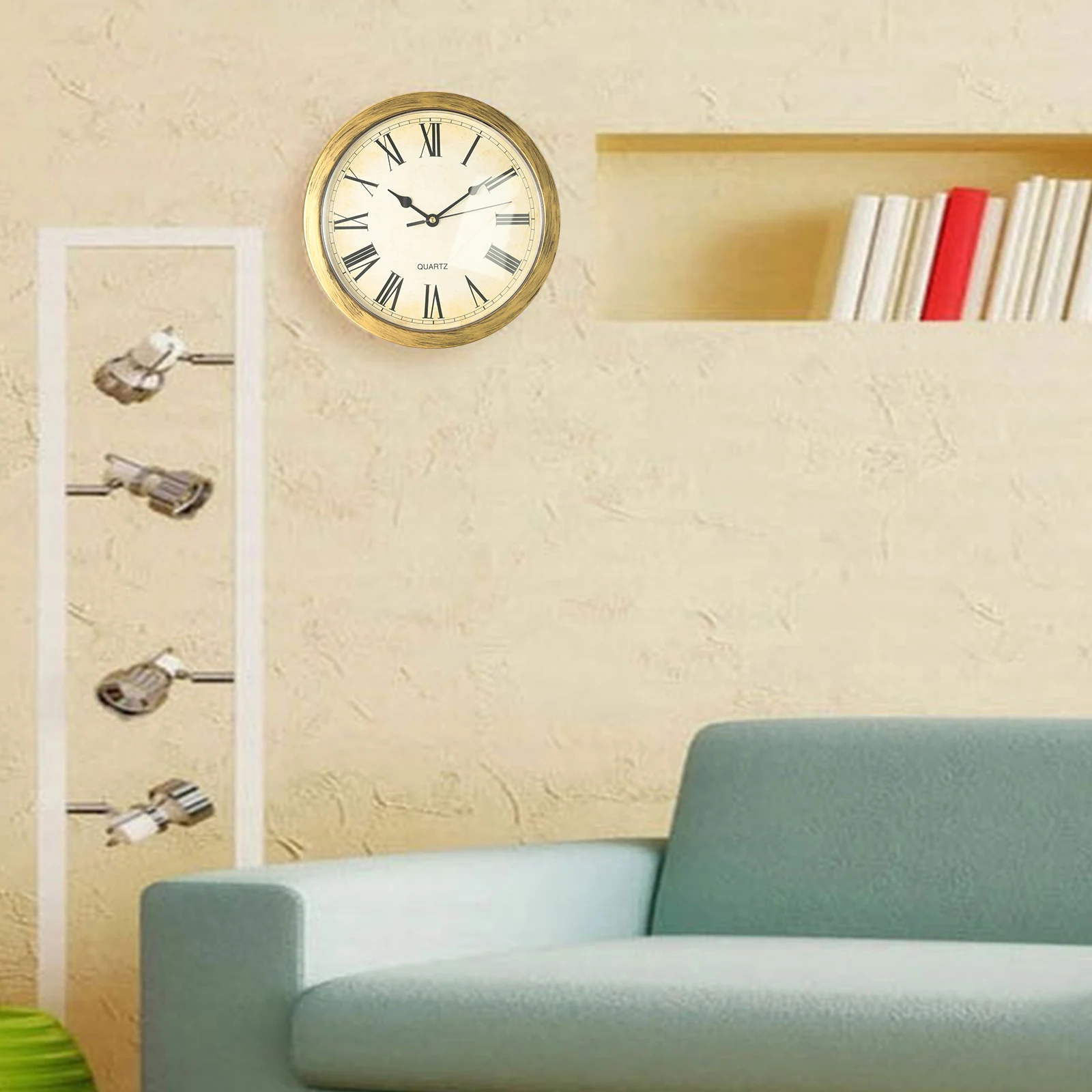 Clock Safe Analog Clock Wall Clock Safe For Jewelry Wall Clock Safety Box Multiple Storage Shelves Sleek Design