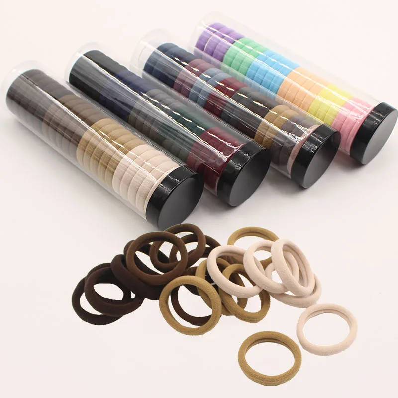 

20-Piece Simple Hair Accessories Set High Elasticity Headband Ponytail Leather Cover Rubber Bands Hair Loops for Women and Girls