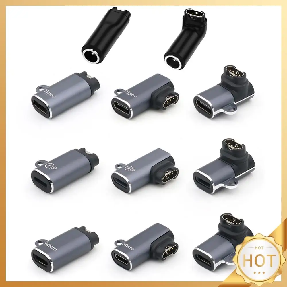 محول شاحن محمول مع محول شحن فتحة الحبل يدعم قطع غيار نقل البيانات لـ Garmin Fenix 7/7S