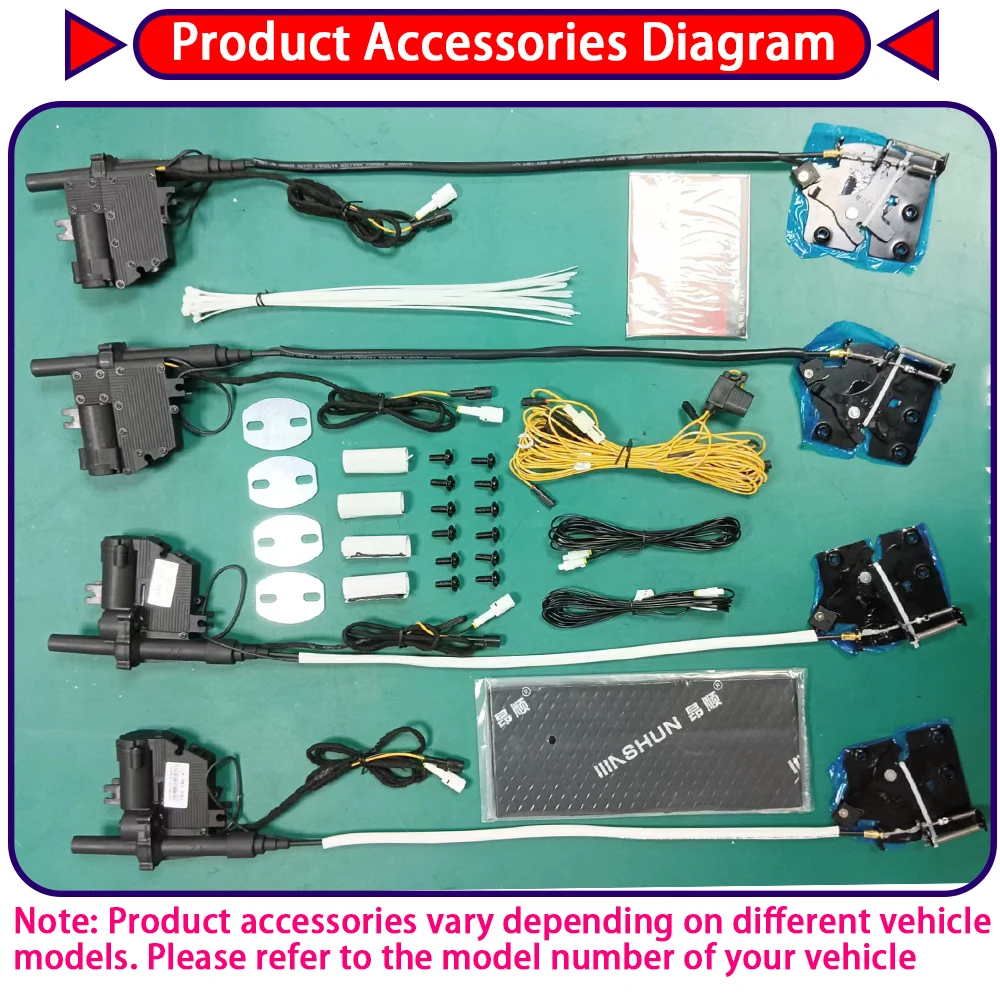 OEM Electric Door Lock Actuator for Great Wall Haval H9 2014-2023 Soft Close Door Kit Power Latch System Auto Pull Door Easy 6