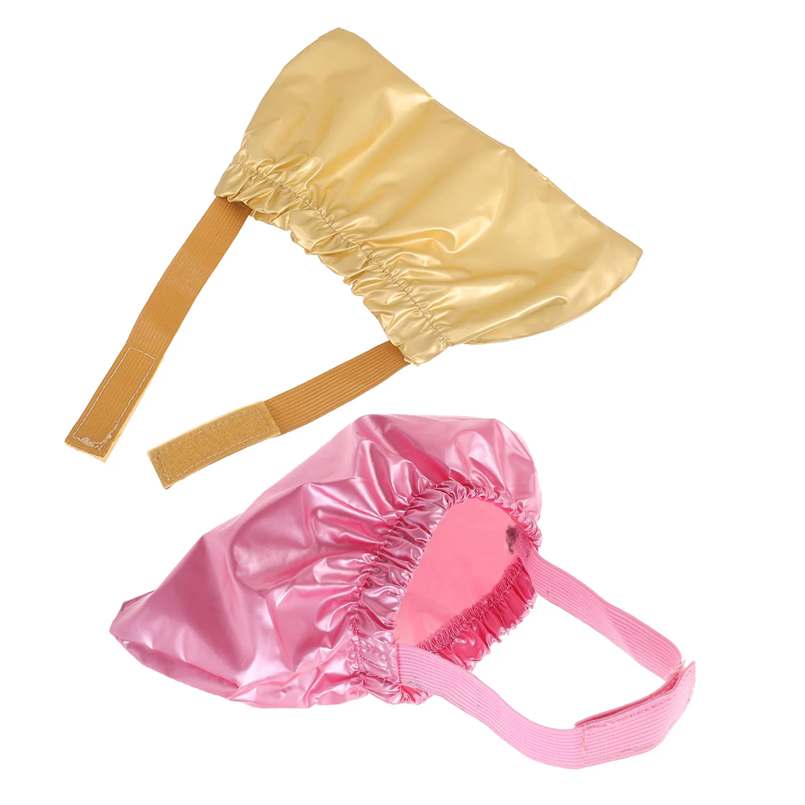 

2Pcs Cats Dogs Bathing Hat Breathable Pet Shower Cap with Strap Dog Ear Protection Cover for Grooming Washing Rain Swim