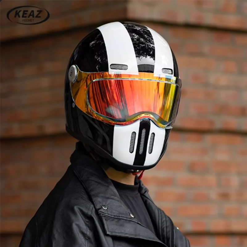 

Fiberglass Reinforced Plastic For Pig Noses Helmet For Men And Women Four-Season Style Pedal Cruise Motorcycle Helmet