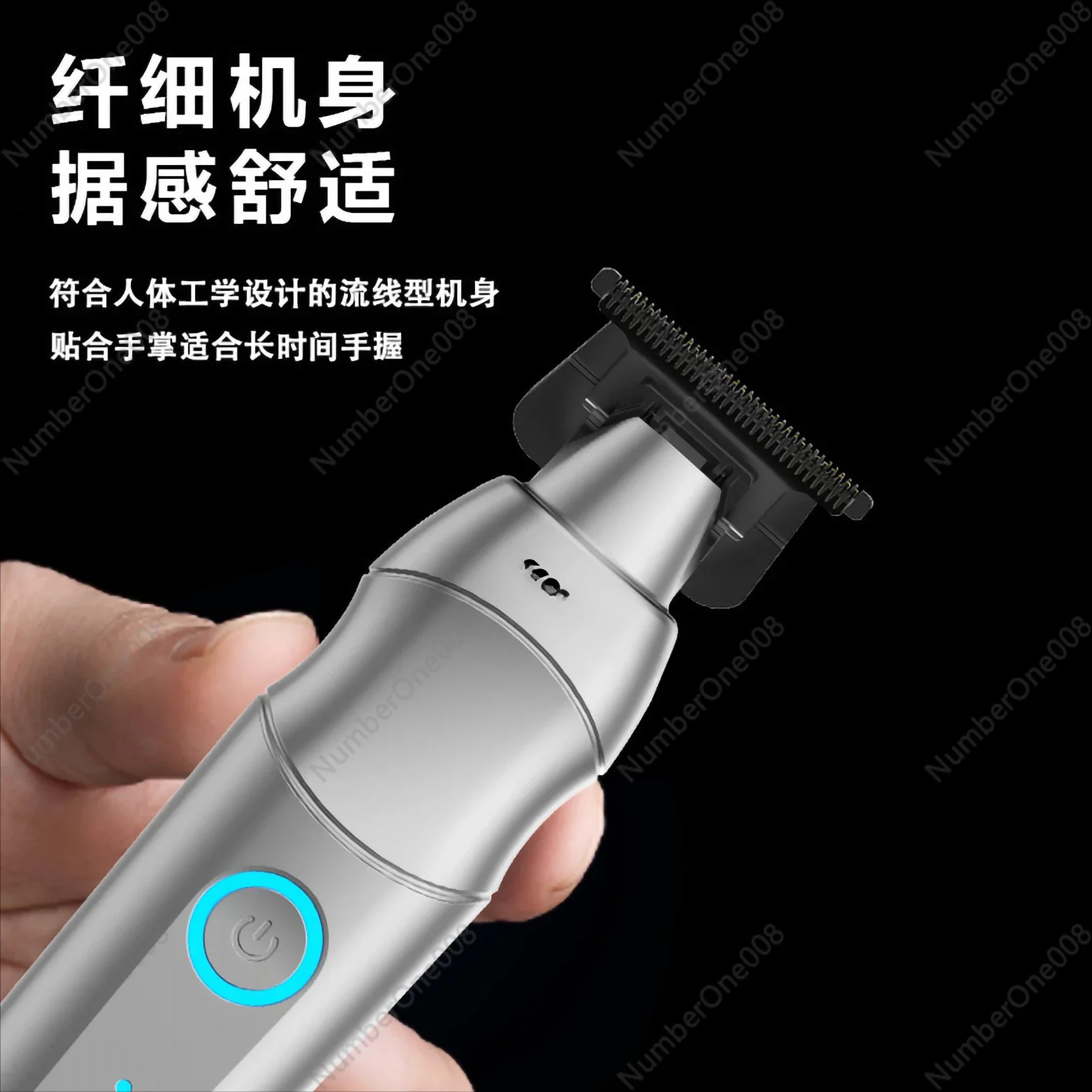 New Electric Push-cut Haircut Hair Salon Household Stainless Steel Electric Fader Oil Head Electric Push-cut Charging Push