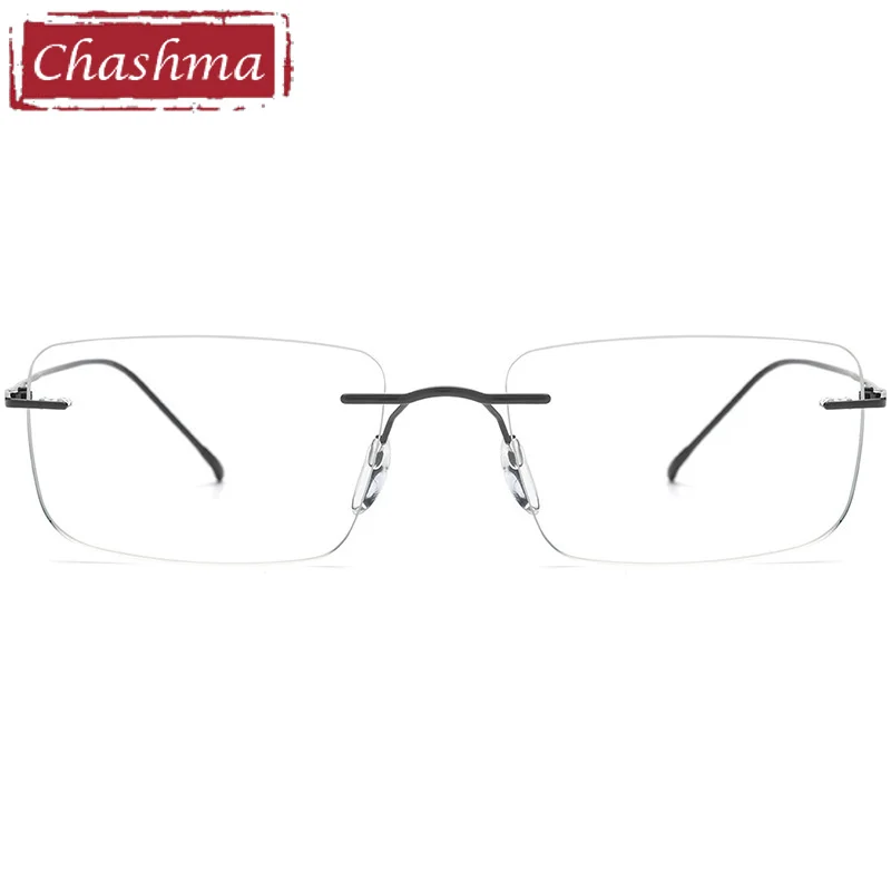 Chashma Prescription Glasses Men Rimless Fashion Optical Ultra Light Eyewear Women Frameless Spectacles Recipe Eyeglasses Frames
