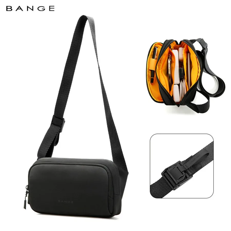

【Spot goods】BANGE new men's chest bag -body bag casual portable mobile phone bag Korean style fashionable storage bag waist poc