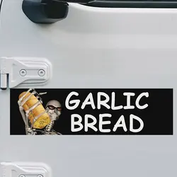 Pegatinas divertidas y creativas de pan de ajo para decoración de coche, paquete de pegatinas para parachoques de ventana, accesorios para coche, calcomanías de vinilo impermeables