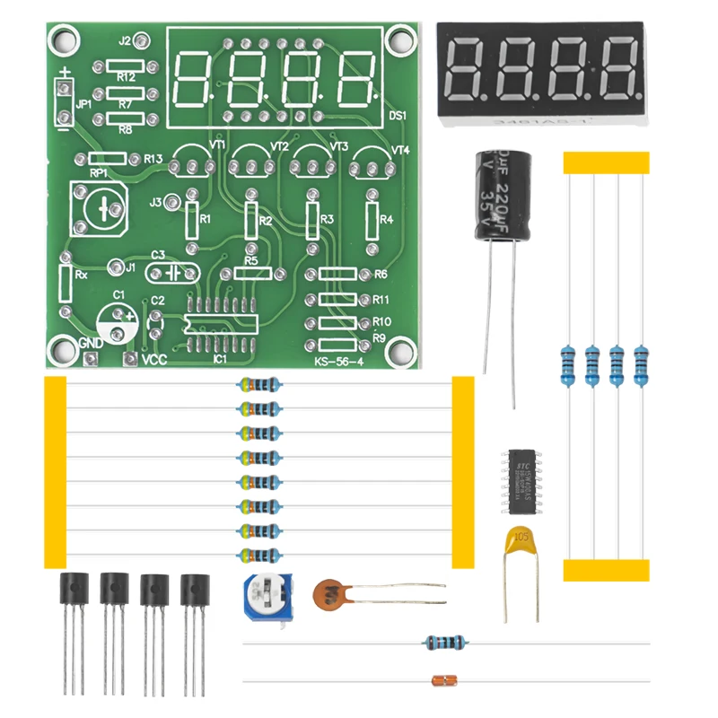 Imagem -05 - Termômetro Digital Eletrônico Faça Você Mesmo Kit Welding Assembly Peças de Reposição para Ensino ou Traning 4-bit