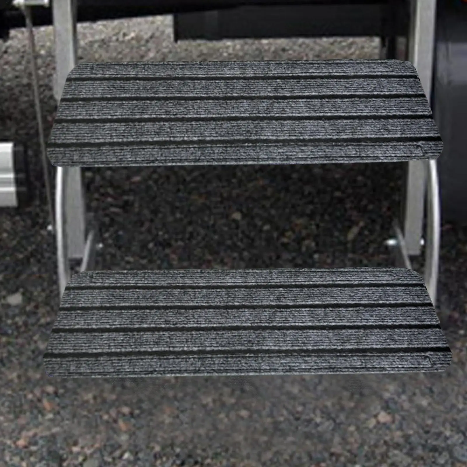 Alfombra antideslizante para escaleras, alfombra para escalones RV, alfombra autoadhesiva a prueba de polvo para camión, Camping, coche, barco
