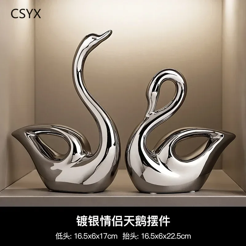 Nordic Light Luxury Sankou Deer Creative Home Living Room Ceramic Ornament Entrance TV Cabinet Wine Cabinet Decoration