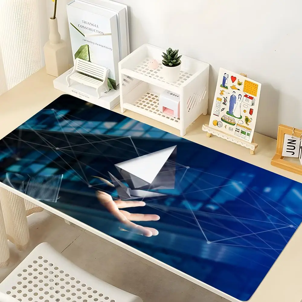 

Ethereum ETH Mouse Pad Gaming Mousepad Abstract Large 900x400x5mm MouseMat Gamer XXL Mause Carpet PC Desk