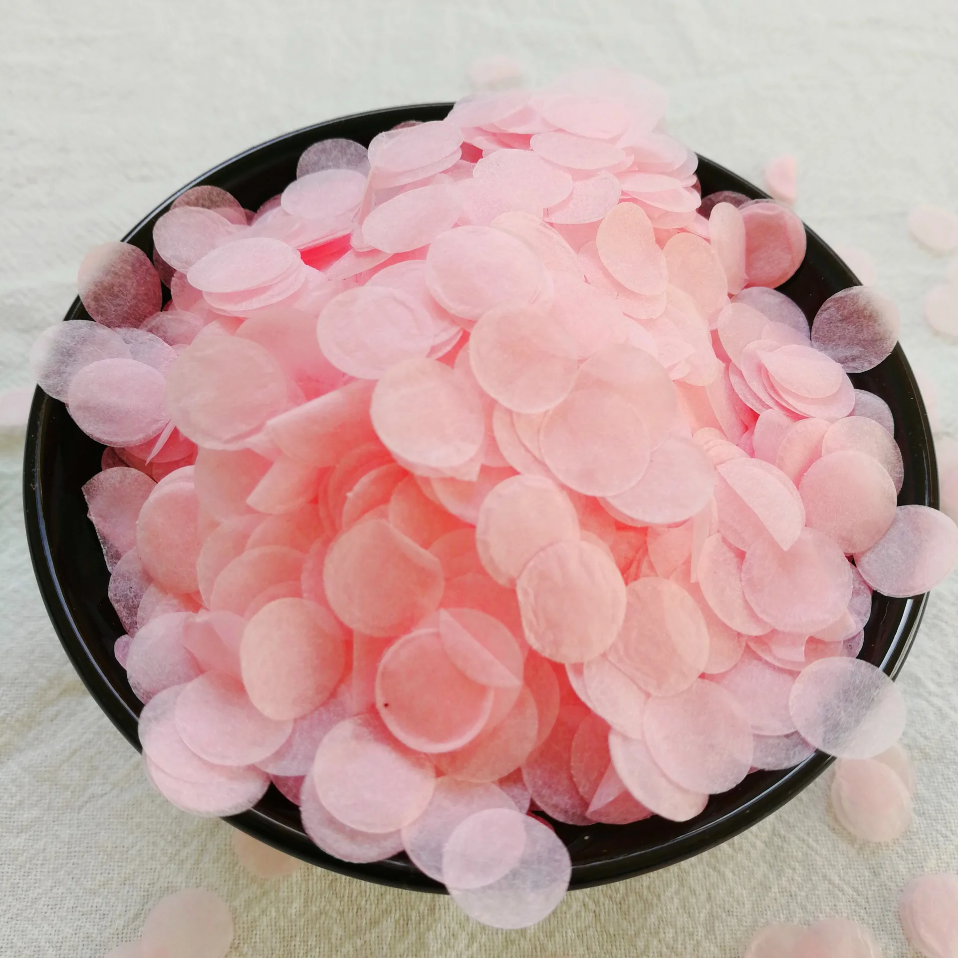 30g Confetti Colorful Tissue Paper Biodegradable Confetti Pink Circles Recyclable Birthday Wedding Red Blue Black