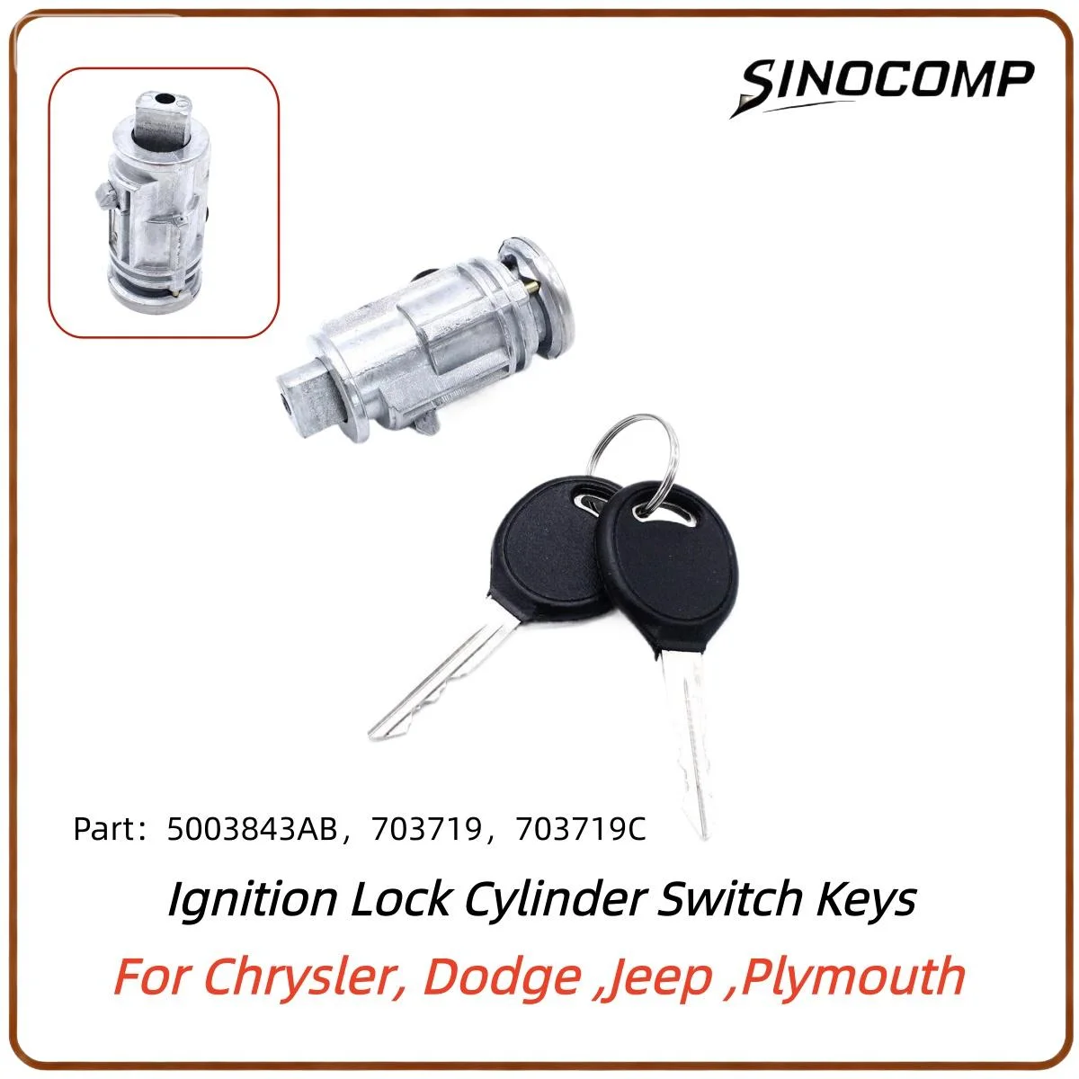 1 Set Zündschloss Zylinder Schalter Schlüssel 5003843AA 5003843AB 5083915AB Für 300 Sebring Ladegerät Cherokee Autos Teile