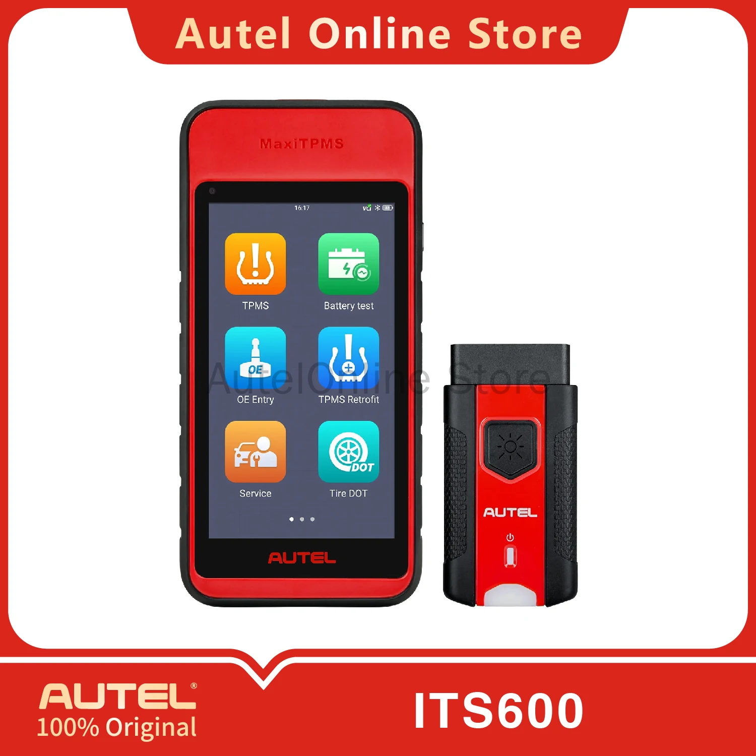 

Autel MaxiTPMS ITS600(E) TPMS Relearn Tool Support Sensor Relearn/ Activation/ Programming
