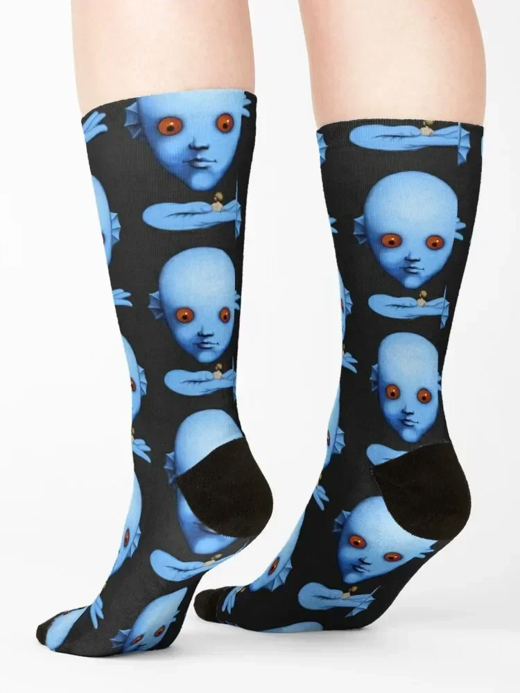 La Planete Sauvage Socks presente de Natal anime Novidades Mulher Meias Masculinas