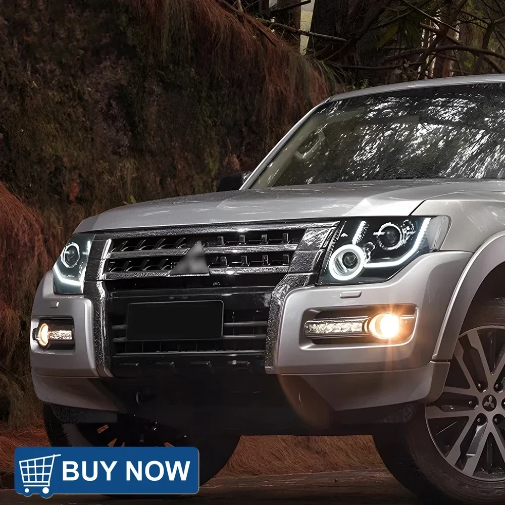 لميتسوبيشي باجيرو V93 V97 2009-2021 LED مجموعة المصابيح الأمامية للسيارات ترقية ديناميكية العارض عدسة مصابيح السيارة اكسسوارات أداة #4