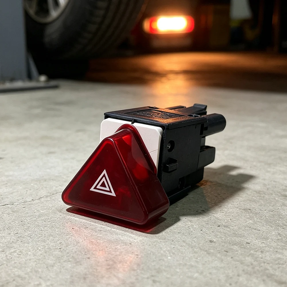 Automotive Hazard Light Switch Light Switch Auto Hazard Switch Hazard Light Switch ABS Plastic Construction for OEM Replacement