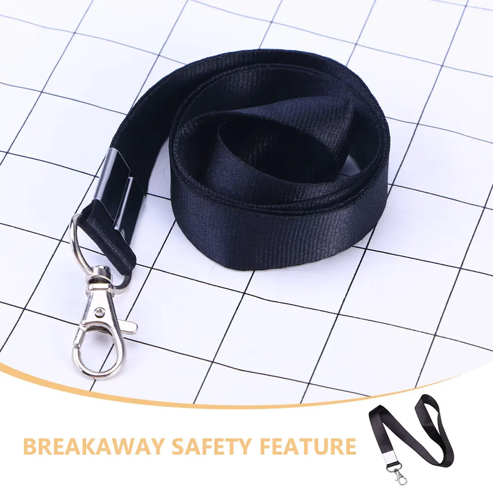 5 قطعة الحبل الرقبة قوي الانفصال شارة حامل انفصال مشبك المفاتيح حزام آمن لمفاتيح الهوية شارات المعلمين الطلاب