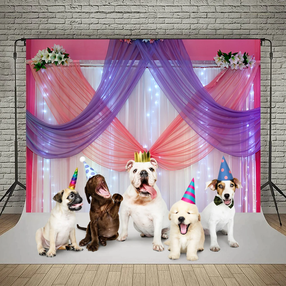 Telón de fondo para estudio fotográfico, cartel decorativo para fiesta de cumpleaños, boda, globo, cortina