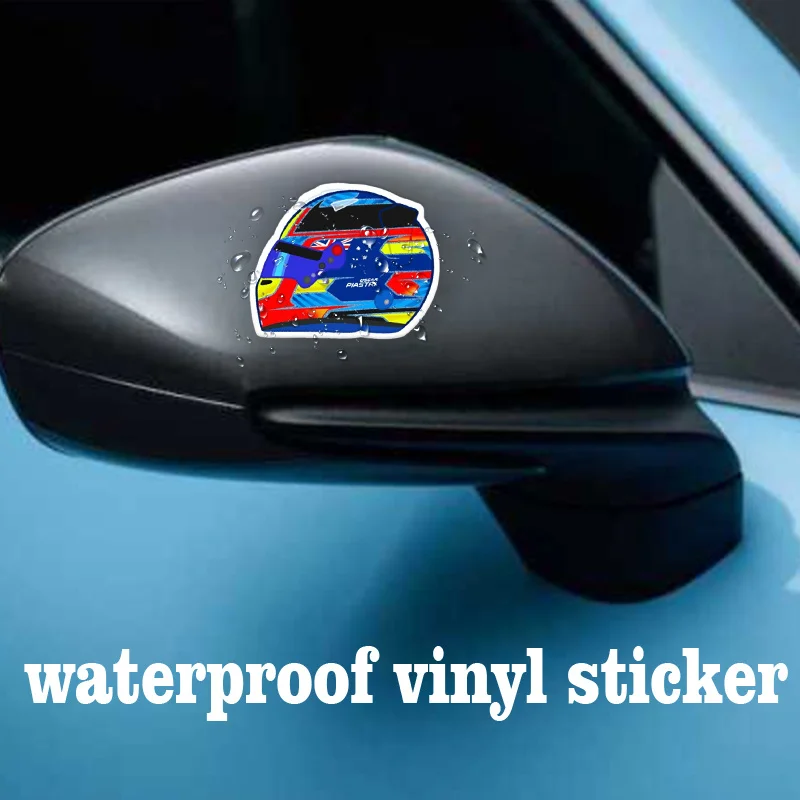 4 Stück/Set Coole Vinyl-Aufkleber im Print-Stil, Langlebige Wasserfeste Aufkleber für Auto, Motorrad & Helm