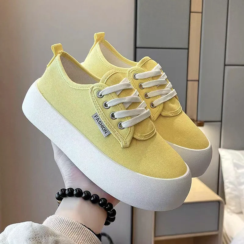 Shoes for Women 2022 Spring Women White Casual Shoes Breathable Flats Fashion Soft Lace-up Women Sneakers Zapatos De Mujer