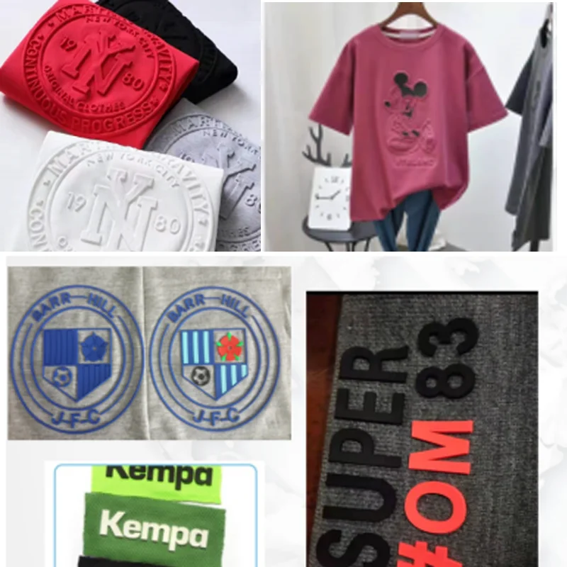 T-shirt Clothes Pvc Patch Silicone logo Embossing Machine Concave Convex Embossing Machine