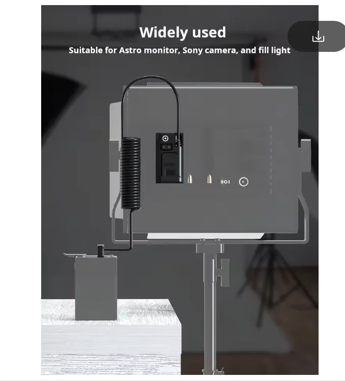 ZITAY D-TAP to NP-F550 กล้อง Dummy แบตเตอรี่สําหรับ Sony NP-F330 F530 F570 F770 F970 F750 TR516 TR910 TR917 ไฟ Led Power Adapter