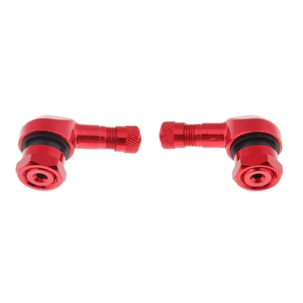 Tire Valve Stem - Aluminum Proof Inner Tube Valve 90 Degree Universal for Motorcycle Vehicles