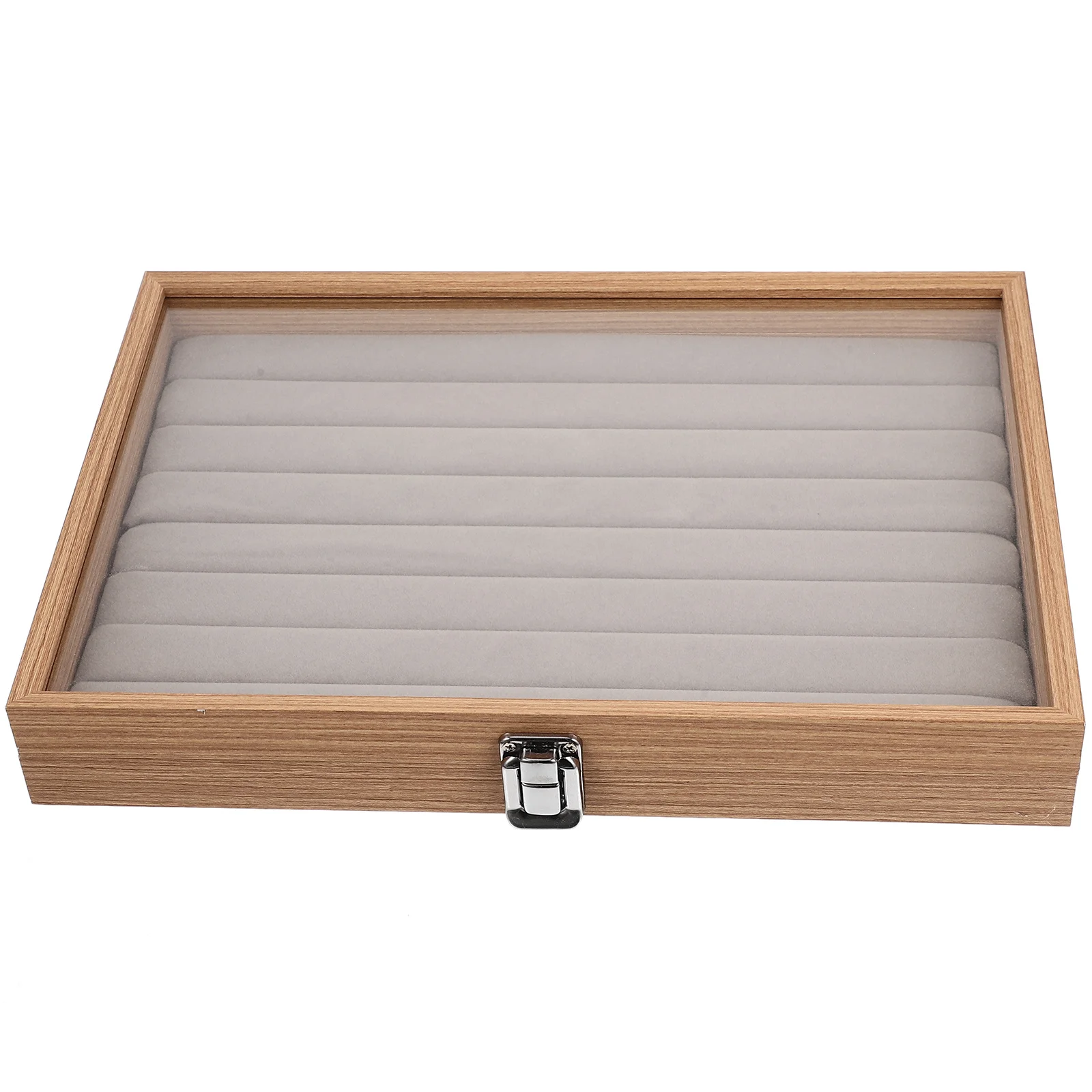 صندوق مجوهرات شفاف غطاء شفاف عرض القضية لقلادة حلقة أقراط التخزين المنظم حامل مجوهرات سطح المكتب هدية