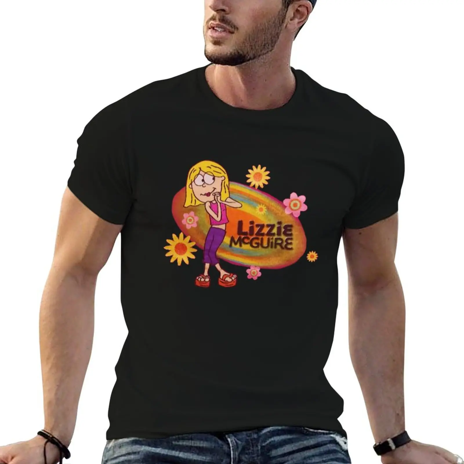 vintage Lizzie McGuire T-Shirt man t shirt korean fashion fitted t shirts for men