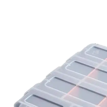 Double Sided T'ool Organizer Box Adjustable Dividers Transparent Lids Sturdy Locks For Small Parts Screws Hardware Storage Case