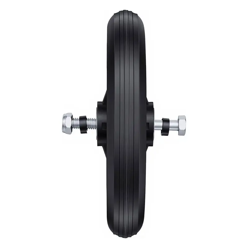 【ELECTRONIC-ACCESSORIES】4 Pack Walker Wheels Replacement, 6 Inch Anti-Slip Solid Roller Wheels For Walkers, Offices Wheelchair F view 4