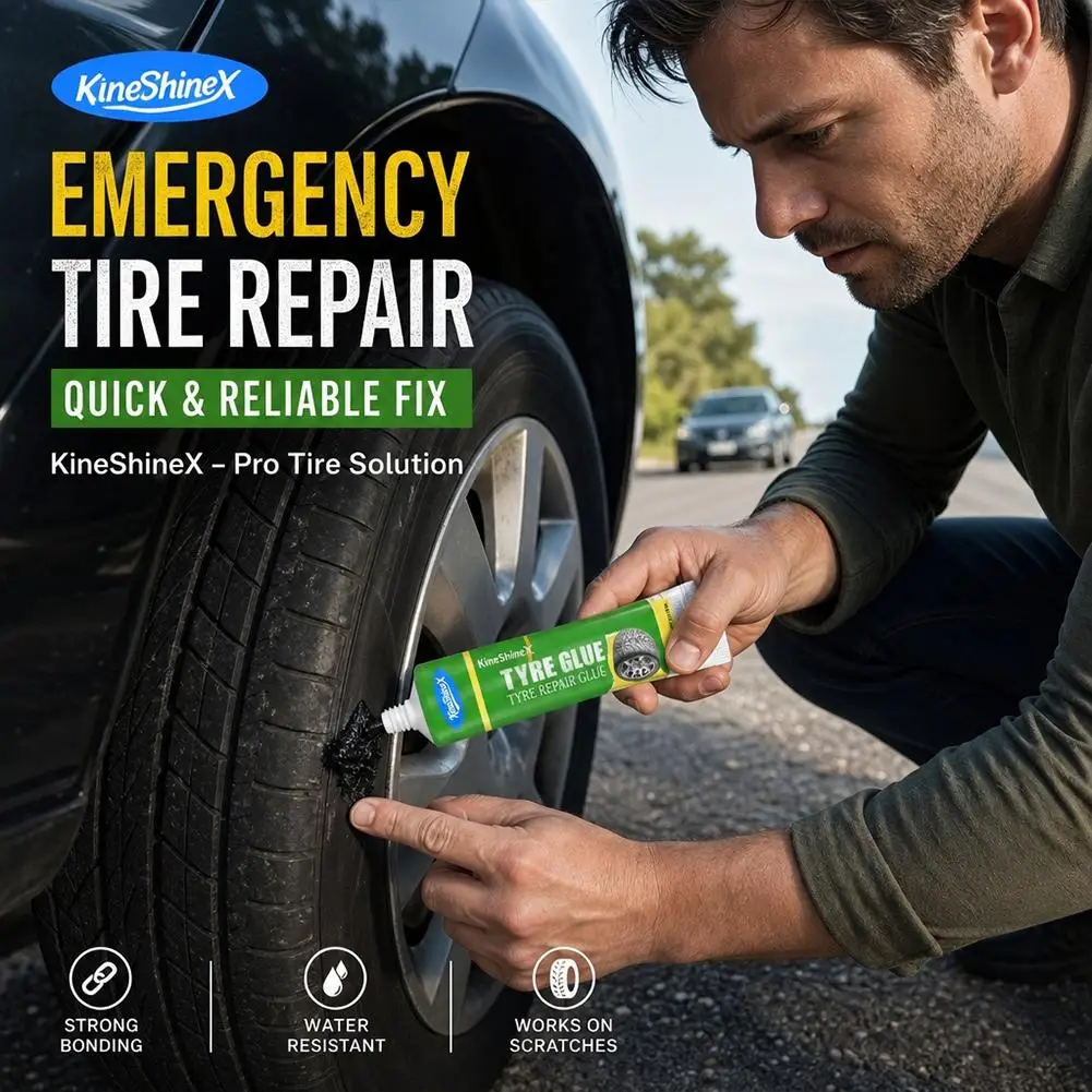 1/2/3/5 Emergency Tire Repair Glue Waterproof High Strength Tyre Rubber Adhesive Car Motorcycle Tire Crack Scratch Repair Tool