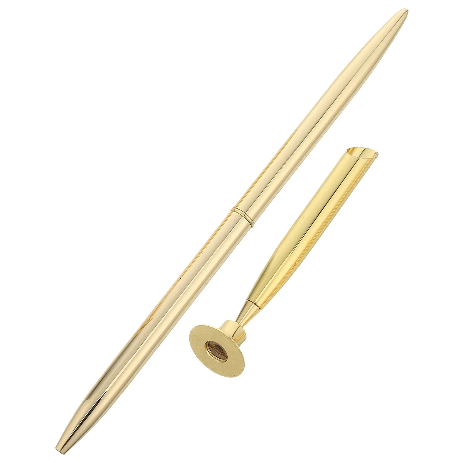 1 Set Metal Guest Pen With Stand 0.7mm Metal Pen Holder Set Gold With Bridal Signing Desk Ballpoint Formal Pens Business Base
