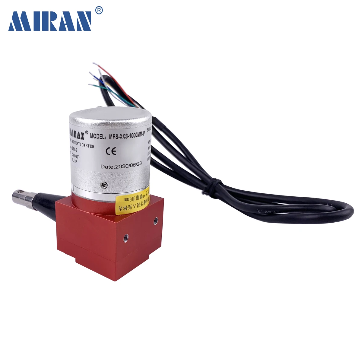 MIRAN Wire Rope Potentiometer Cable Sensor Wire Linear Sensor 4-20mA/0-5V/0-10V Output 100-800mm Measuring Range MPS-XXS