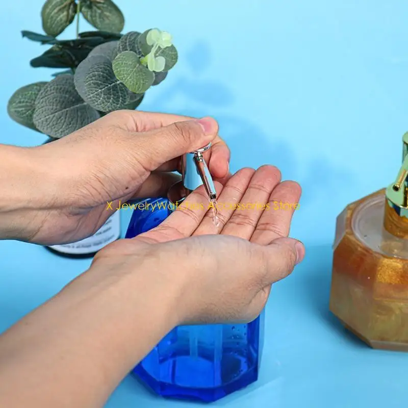 

31KD Hand Sanitizer Bottle Epoxy Resin Mold DIY Craft Soap Bottle Silicone Mould