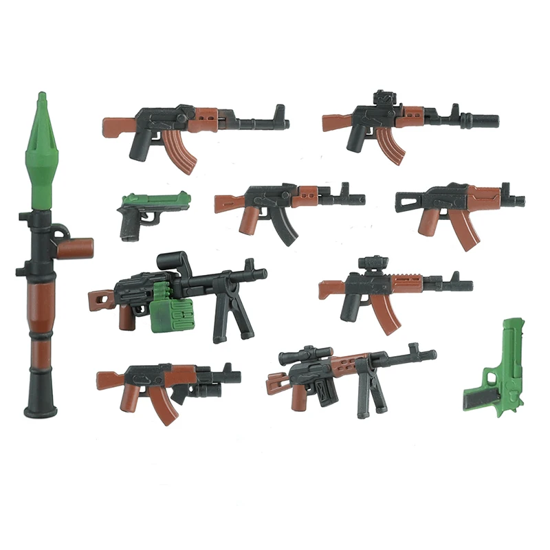 Moderne Spezialeinheiten Figuren Militär Waffen Bausteine Armee Soldat Stadt Polizei Mehrfarbig AK Zubehör Ziegel Spielzeug