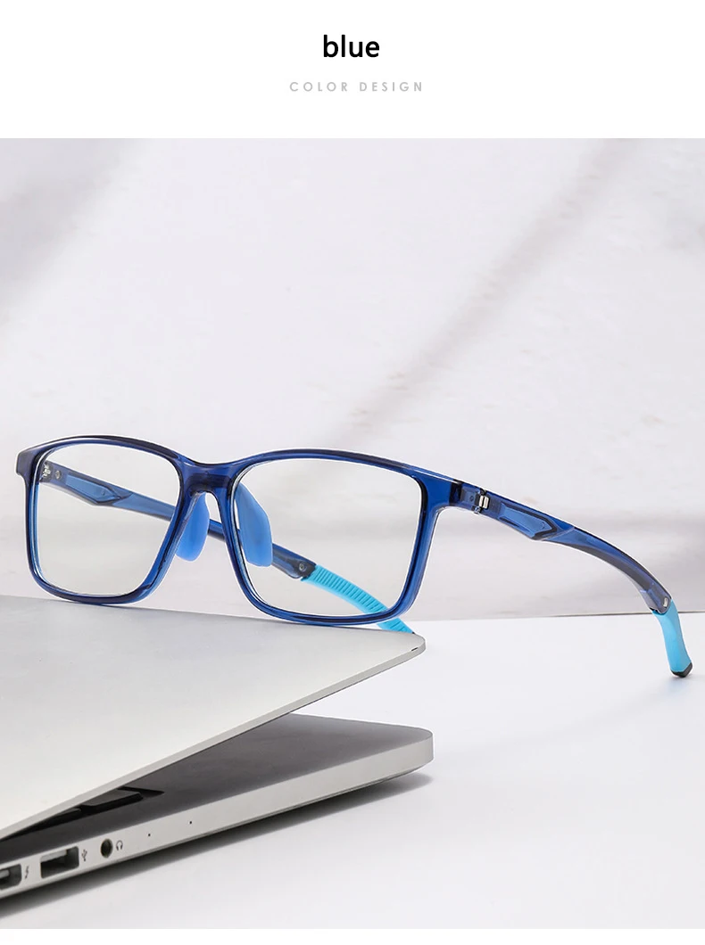 Photochrome progressive multifokale Sport-Lesebrille mit Blaulichtfilter für Nah- und Fernsicht 6065 – Detail 10