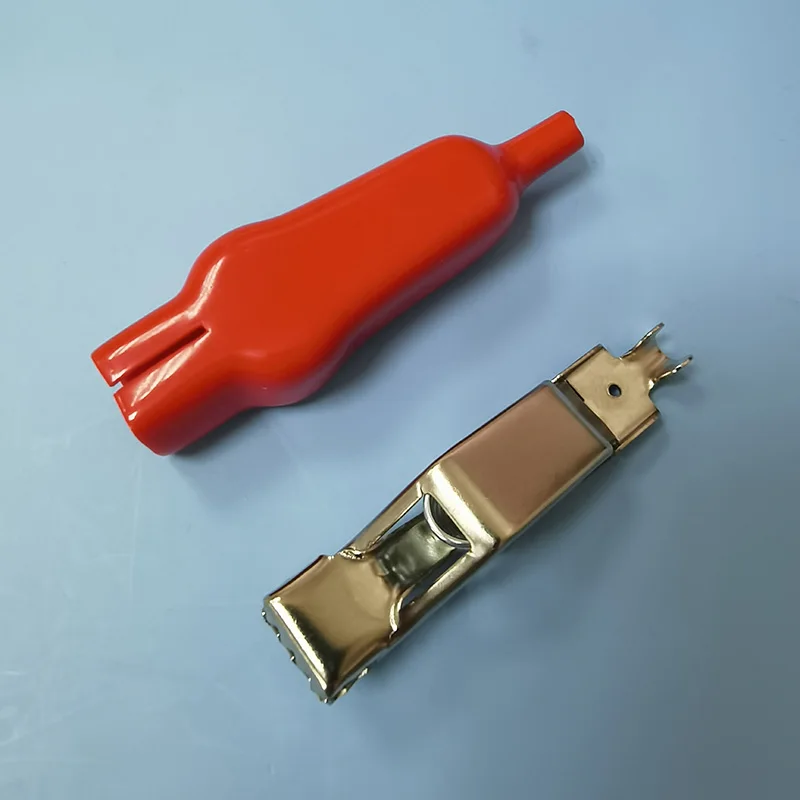 20A Sheathed Alligator Clips Electrical DIY Test Leads Alligator Crocodile Clips For Charging Connecting
