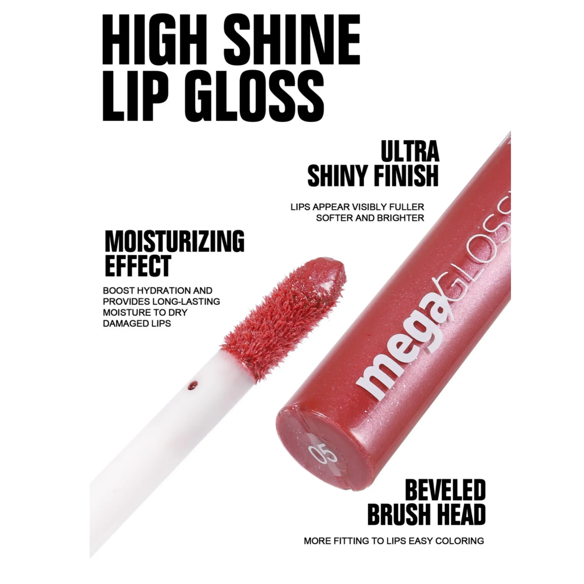 Lucidalabbra altamente lucido Idratante Adatto a tutti i toni della pelle Specchio come smalto per labbra Rossetto liquido Tinta per labbra Cosmetici per trucco a lunga durata