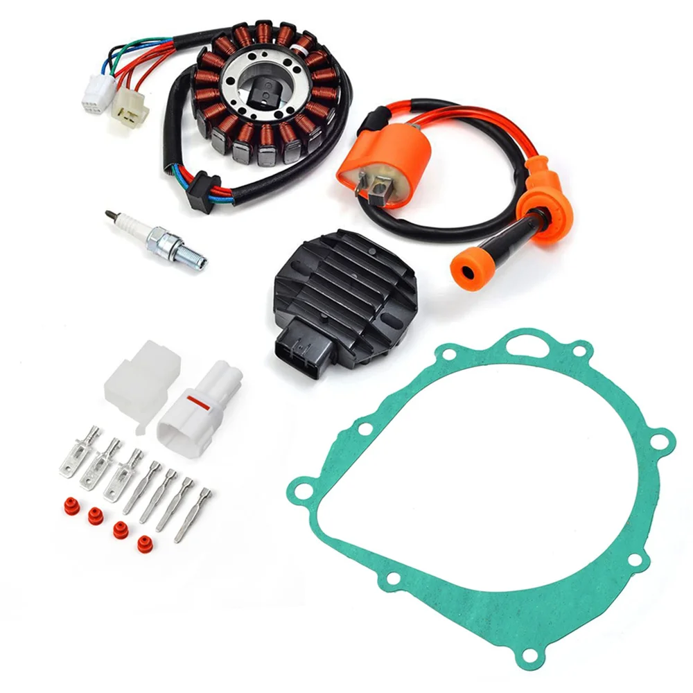 Stator Regulator Ignition Coil Spark Plug Gasket Kit For Suzuki Quadsport Z400 LTZ 400 LTZ400 2003-2008 32101-07G00