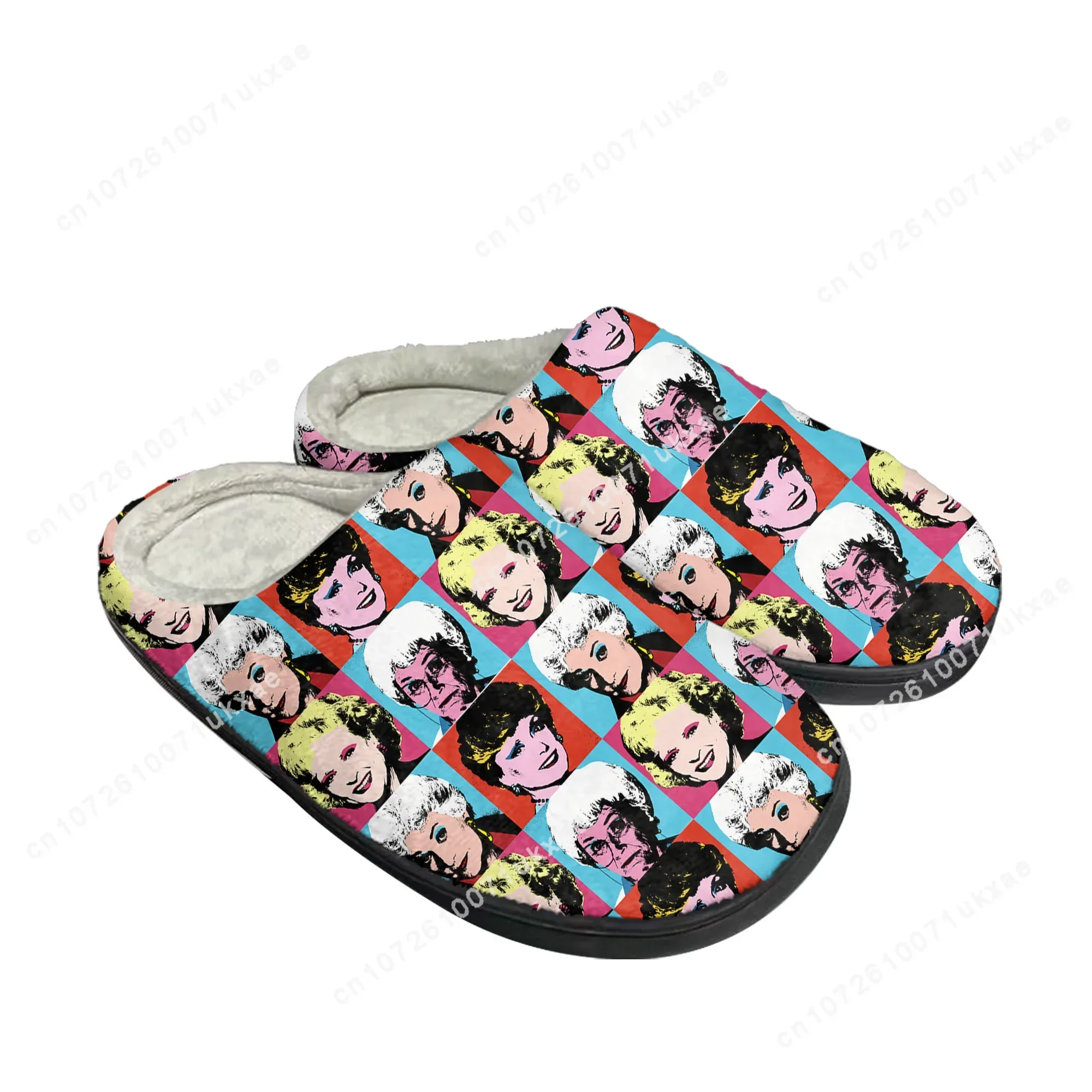 De Golden Girls Home Katoenen Slippers Heren Dames Pluche Slaapkamer Casual Warme Schoenen Thermische Indoor Slipper Aangepaste schoen