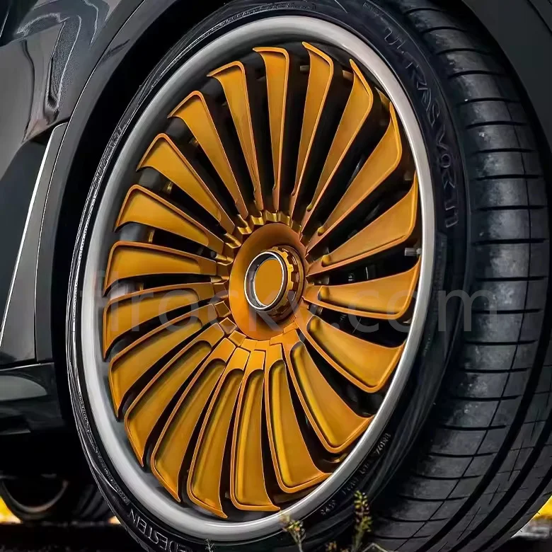 Flrocky Factory Custom Made Carbon Fibre Wheel Hub 18 19 20 21 Inch Carbon Fiber Rim Fit For Luxury Car