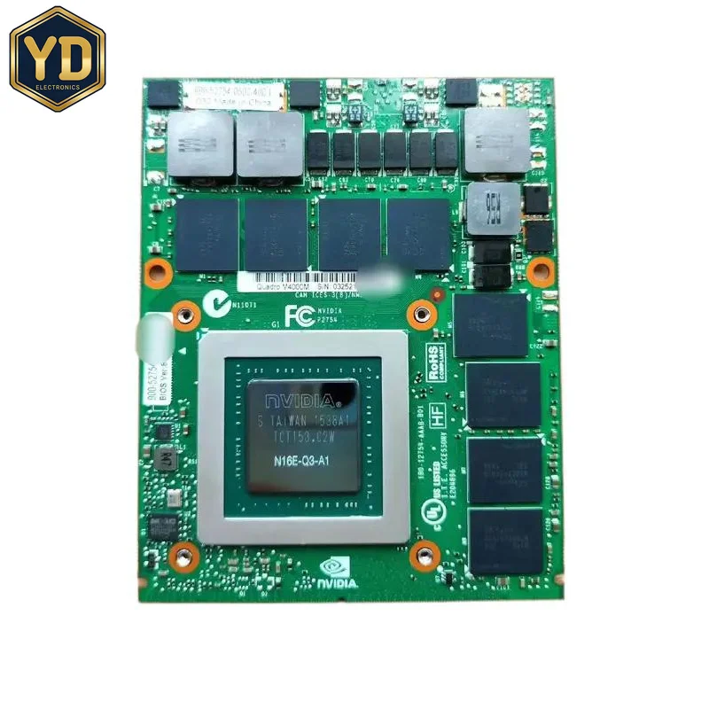 YD Original Quadro M4000m 4GB GDDR5 Video Graphics VGA Card for HP Zbook 17 G3 for Dell Precision 7710 7720 N16E-Q1-A1 04XR03