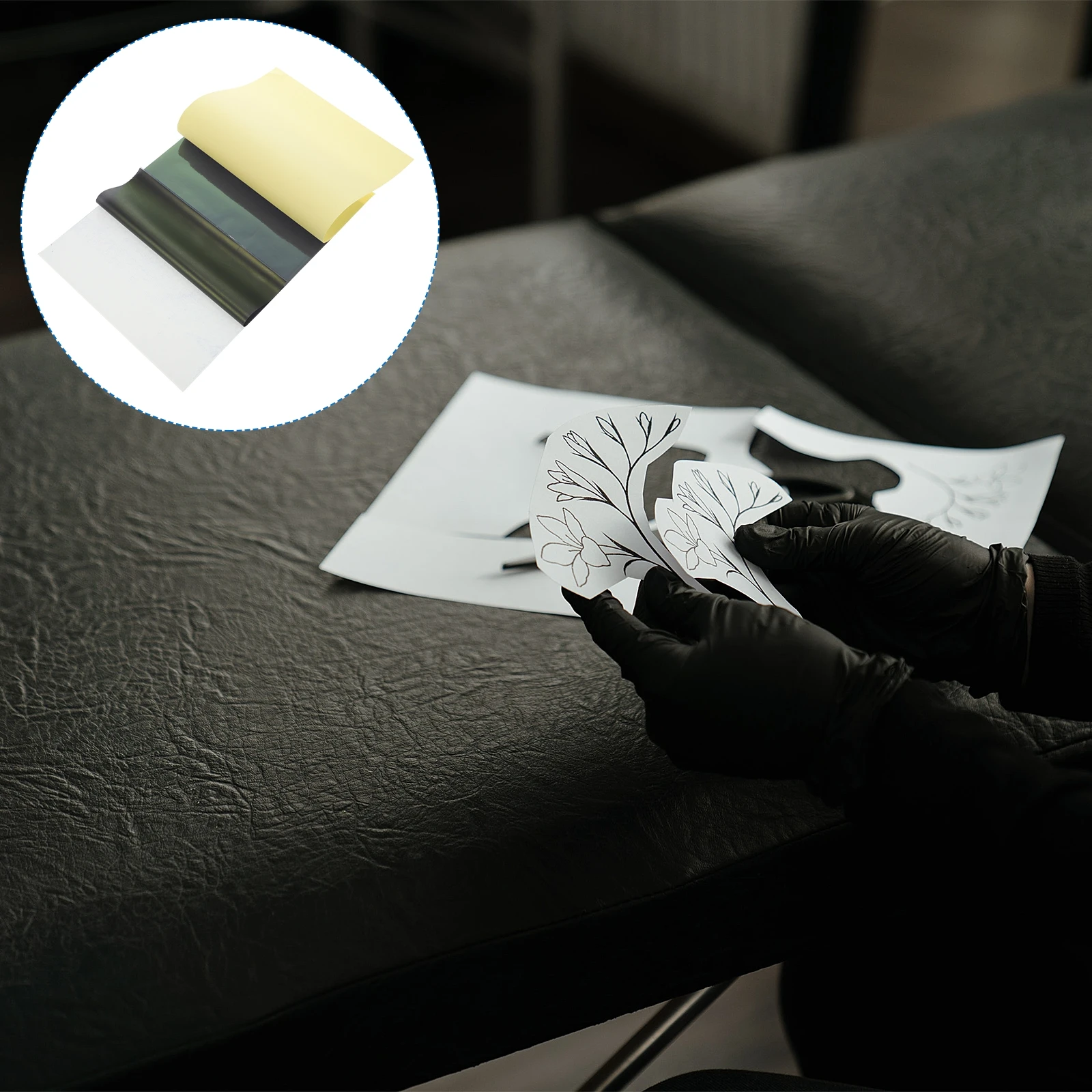 

28 Sheets Tattoo Transfer Paper Stencils Reusable DIY Copy Sequins Premium Safe Practical Long Serving Time