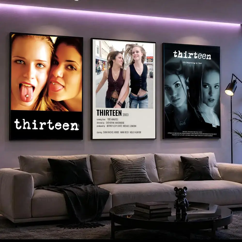Moive T-Thirteen Poster HD Waterproof Self-Adhesive Wall Art – Multi-Scene Use, Top Gift Pick