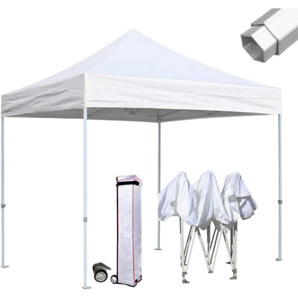 USA プロ 10 × 10 ポップアップキャノピーウェディングパーティーテントインスタント屋外ガゼボパビリオンキャノピーバーベキューケータリングイベントアルミフレーム