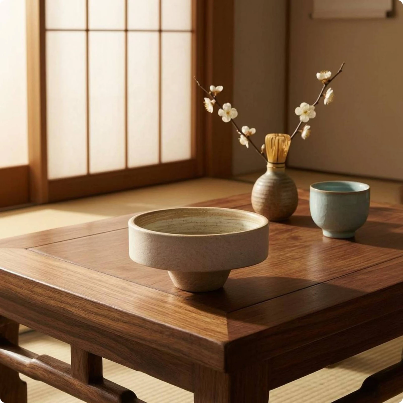 Shallow Bowl Vase Tabletop Ceramic Flower Bowl Pedestal Vase Round Table Decor Easy to Clean