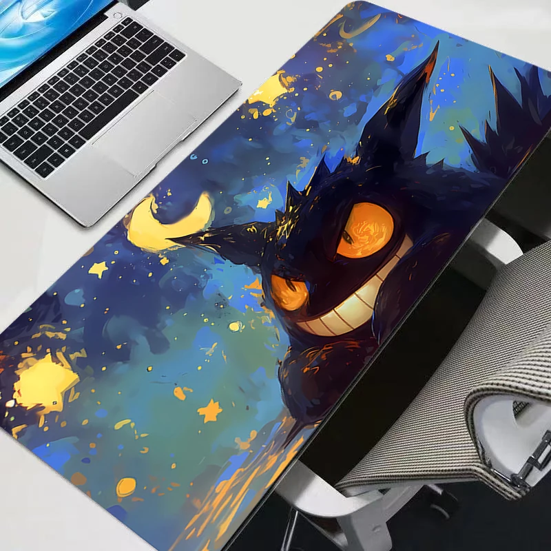 Large Mouse Pad Pc Speed Pokemon Pikachu Gengar For e-sports Players 800x300 Laptop Computer Keyboard  Desk Mat Xxl Mousepad