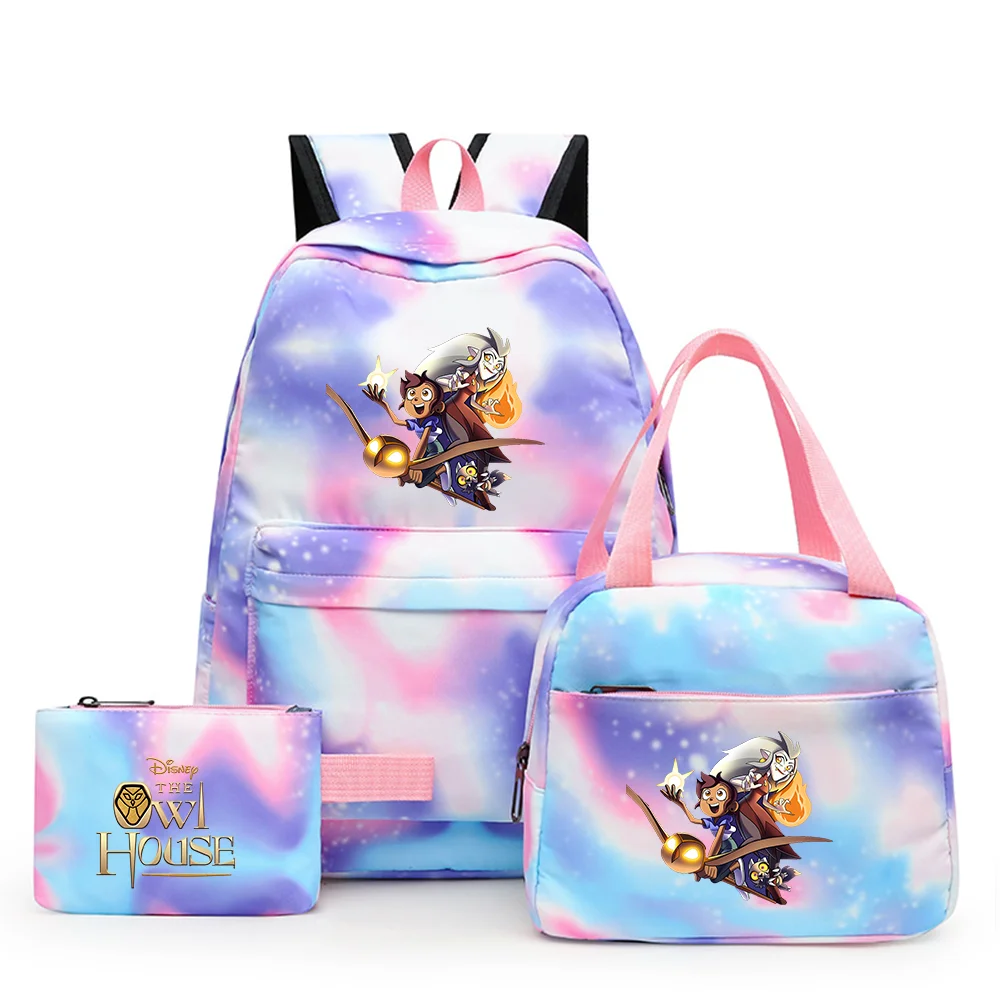 

3pcs The Owl House Colorful Backpack with Lunch Bag Rucksack Casual School Bags for Student Teenagers Sets