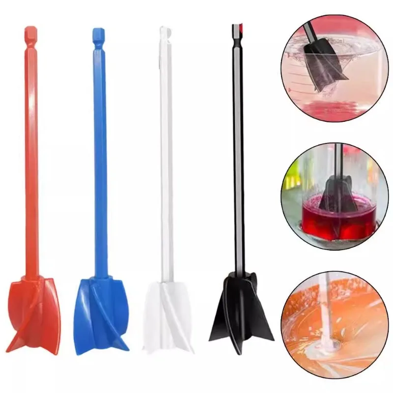 Epoxy resin mixing paddle electric tool accessories, mixing rod spiral mixer, paint mixer, drill bit accessories